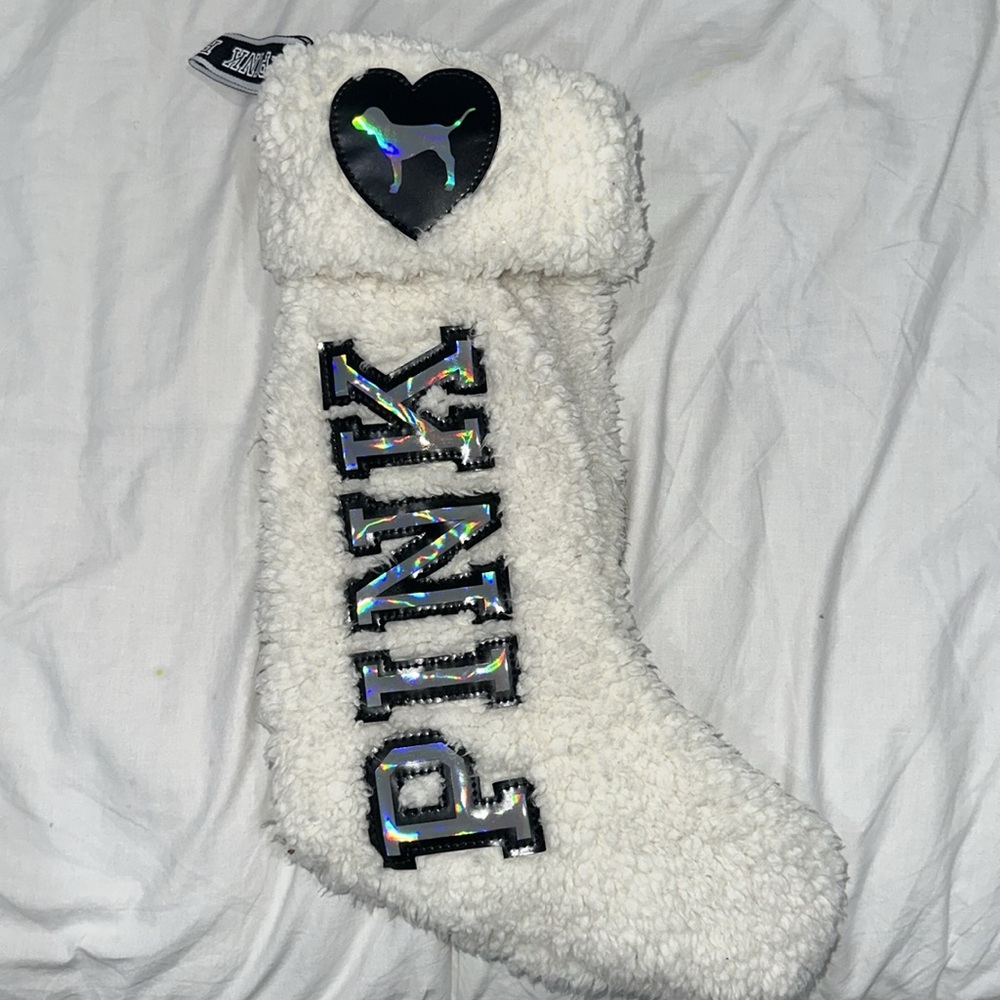 Pink Christmas Stocking View 3